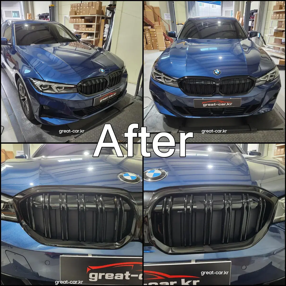 BMW 3시리즈 G20LCI블랙그릴 키드니 M타입