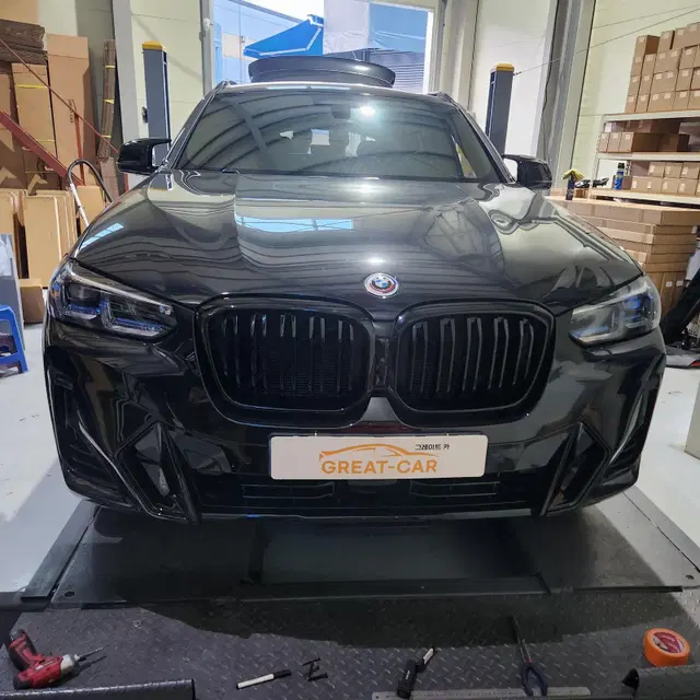 BMW G01 G02 X3 X4LCI블랙그릴 키드니 M타입