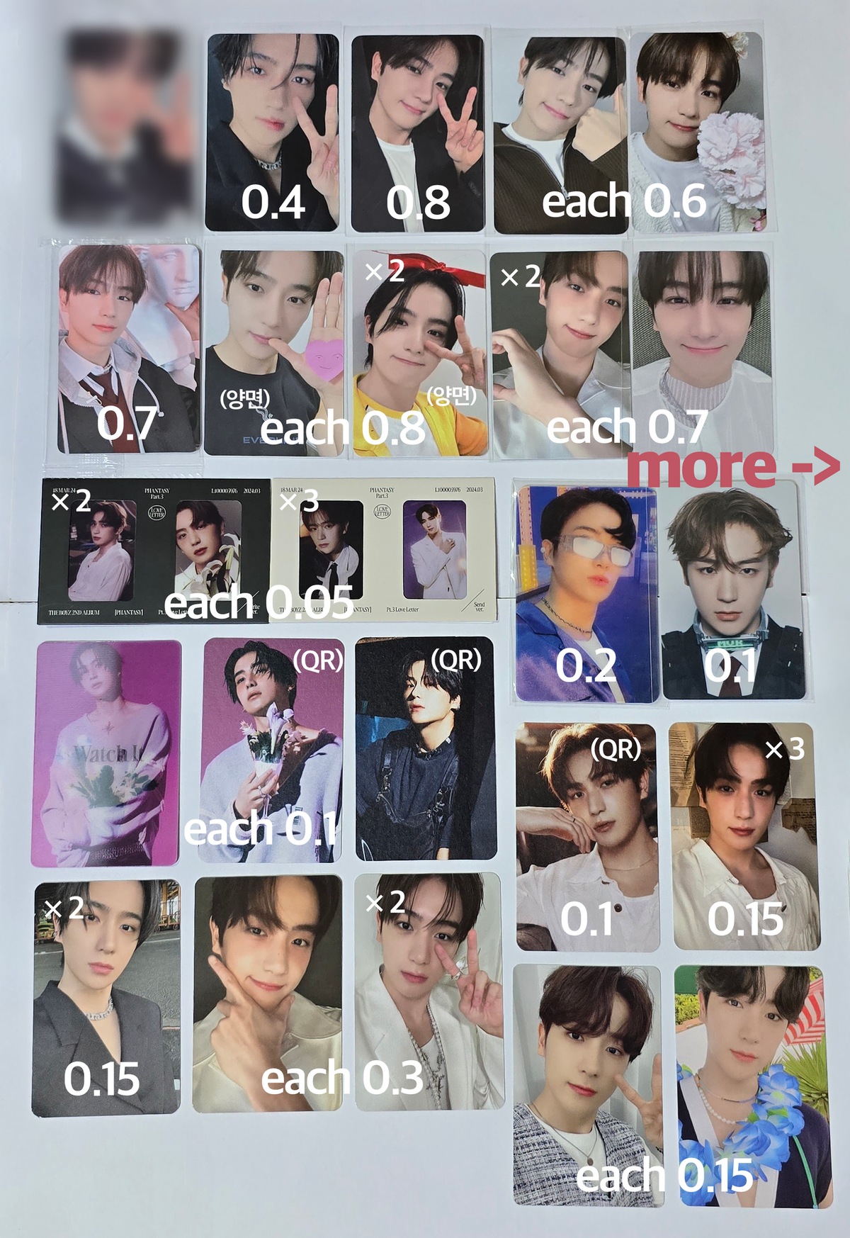 The Boyz hyunjae Trigger unreleased photocard Nectar Watchit photocard Platform School Uniform Fantasy