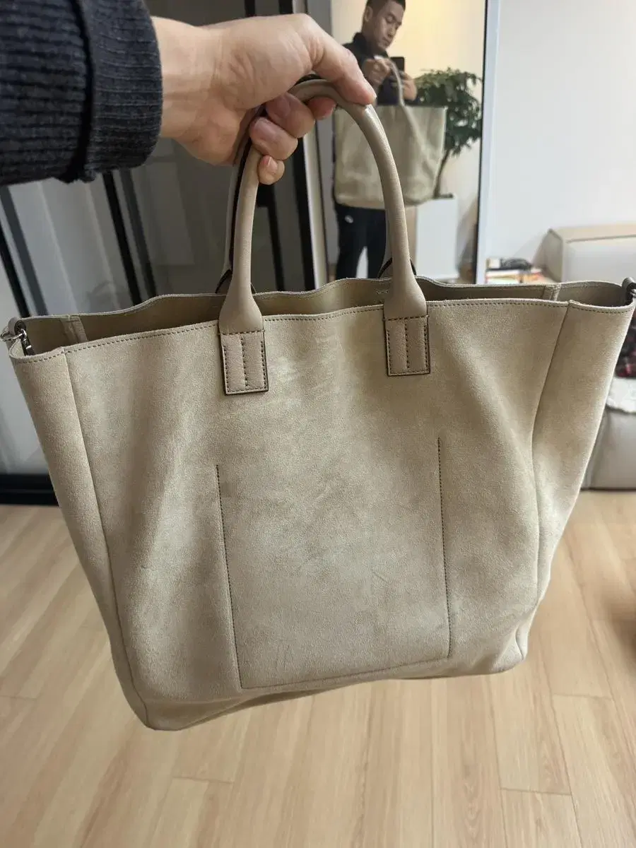 Theory , Tote bag, Suede