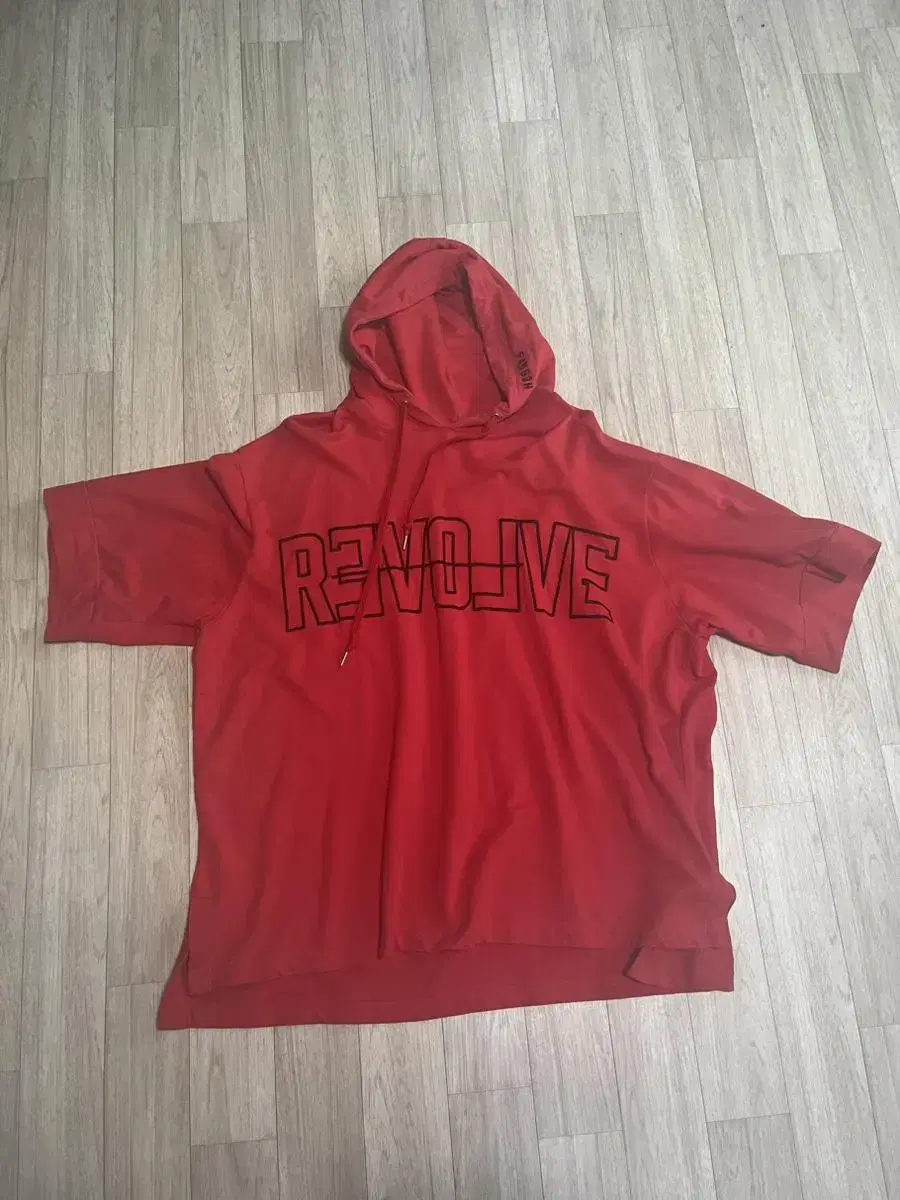 REVOLVE Short Sleeve Red Hoodie