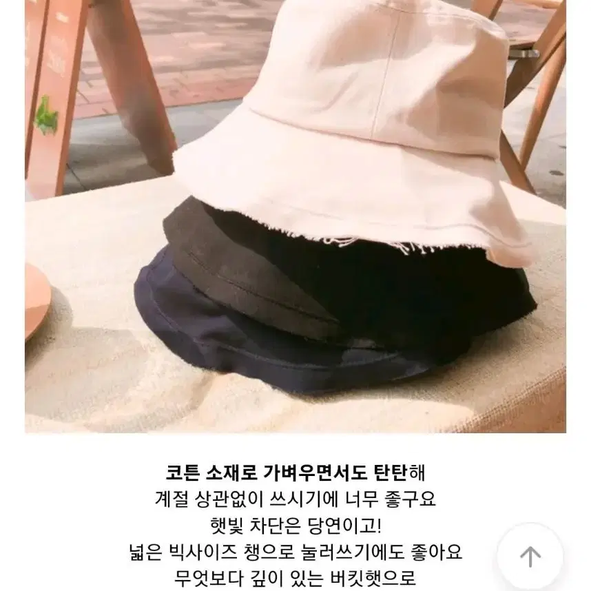 (블랙색상) 빈티지 코튼 버킷햇