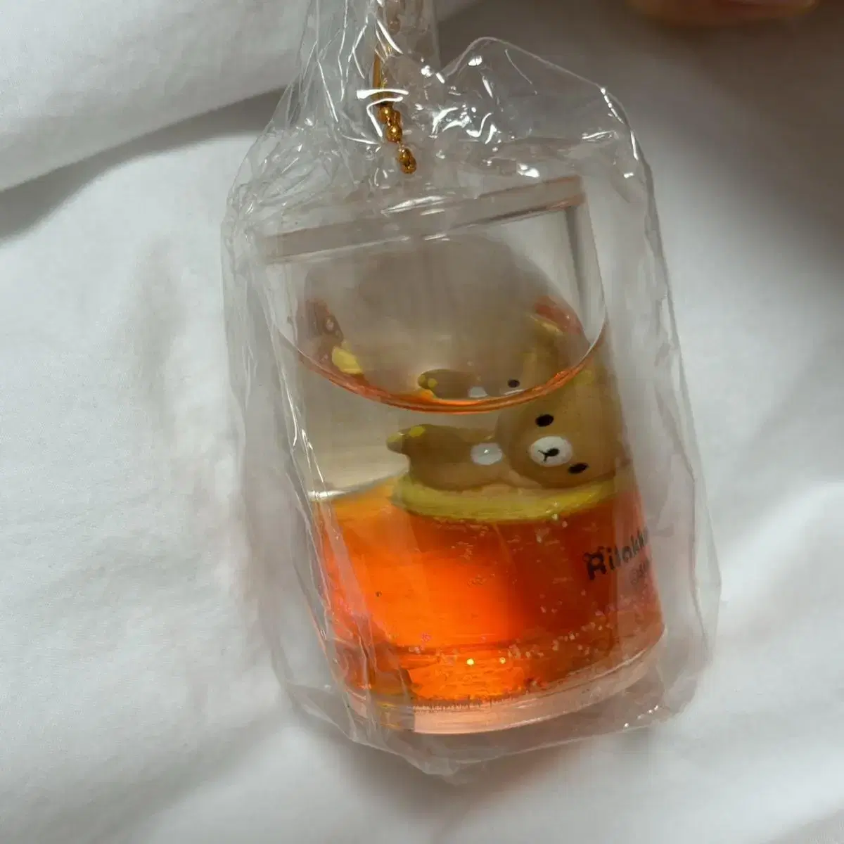 Sanx Rilakkuma Bottle Mascot keyring Strap