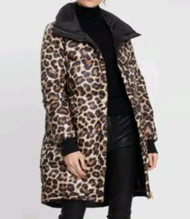 Mojo Espin Hopi Leopard Duck Down Parka Padded Coat Jumper Jacket Outerwear