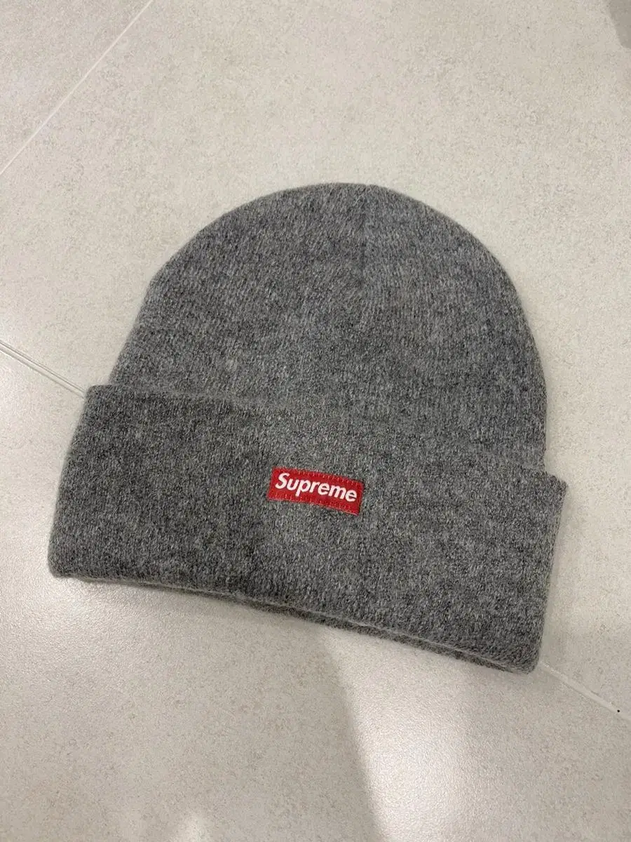 Supreme Mohair Beanie Heather Grey