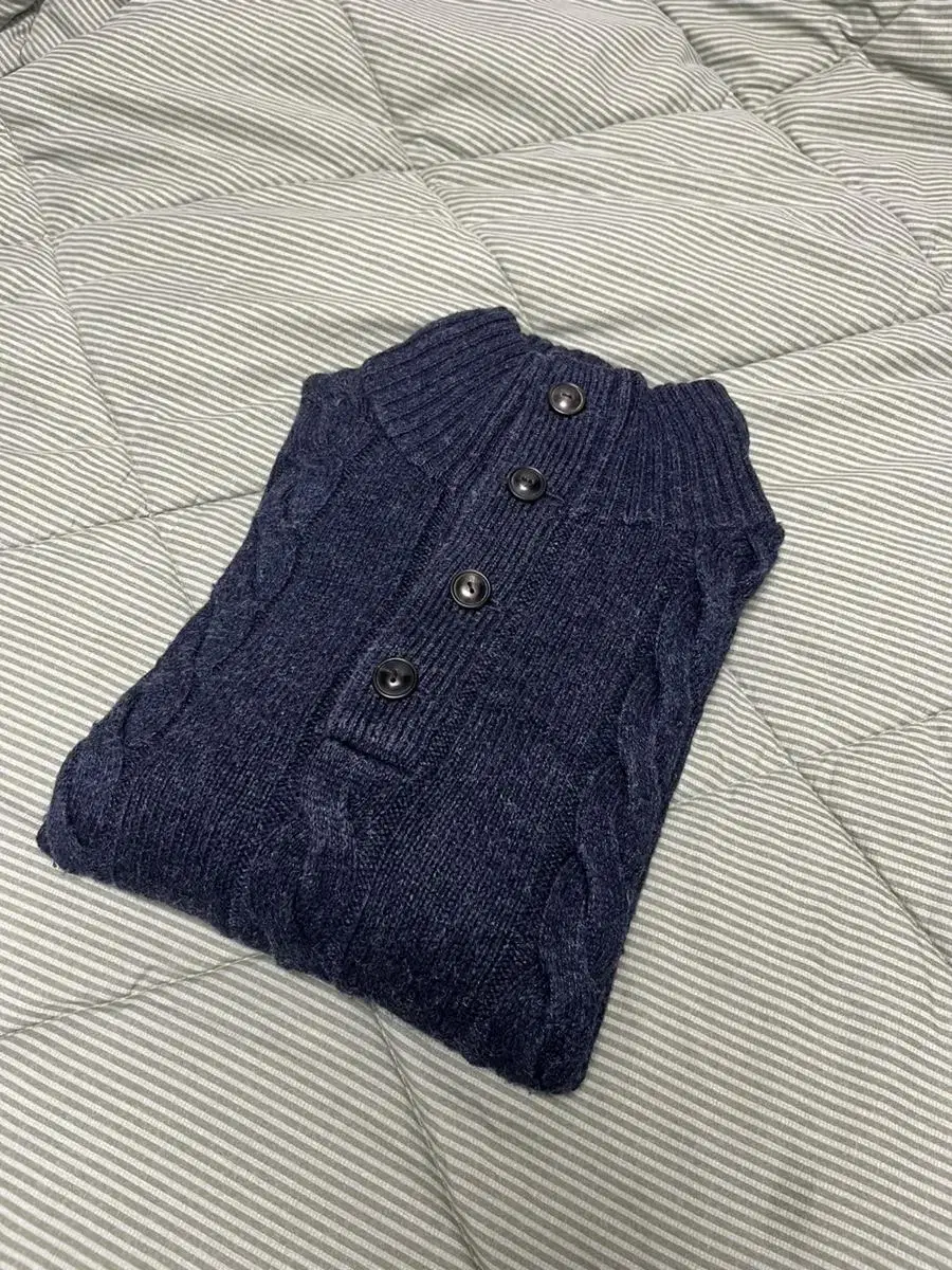 90s Polo Silk Cashmere Blend Knit Navy Size L