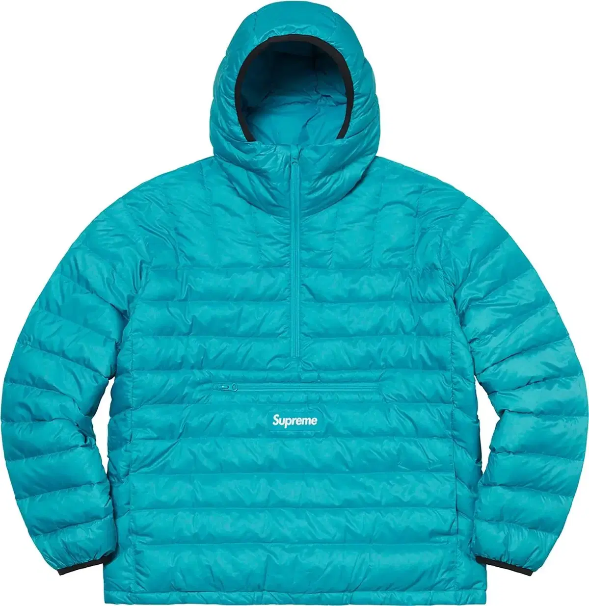 [NEW, L] Supreme 21FW Teal bloo Microdown half-zip padded jumper jacket