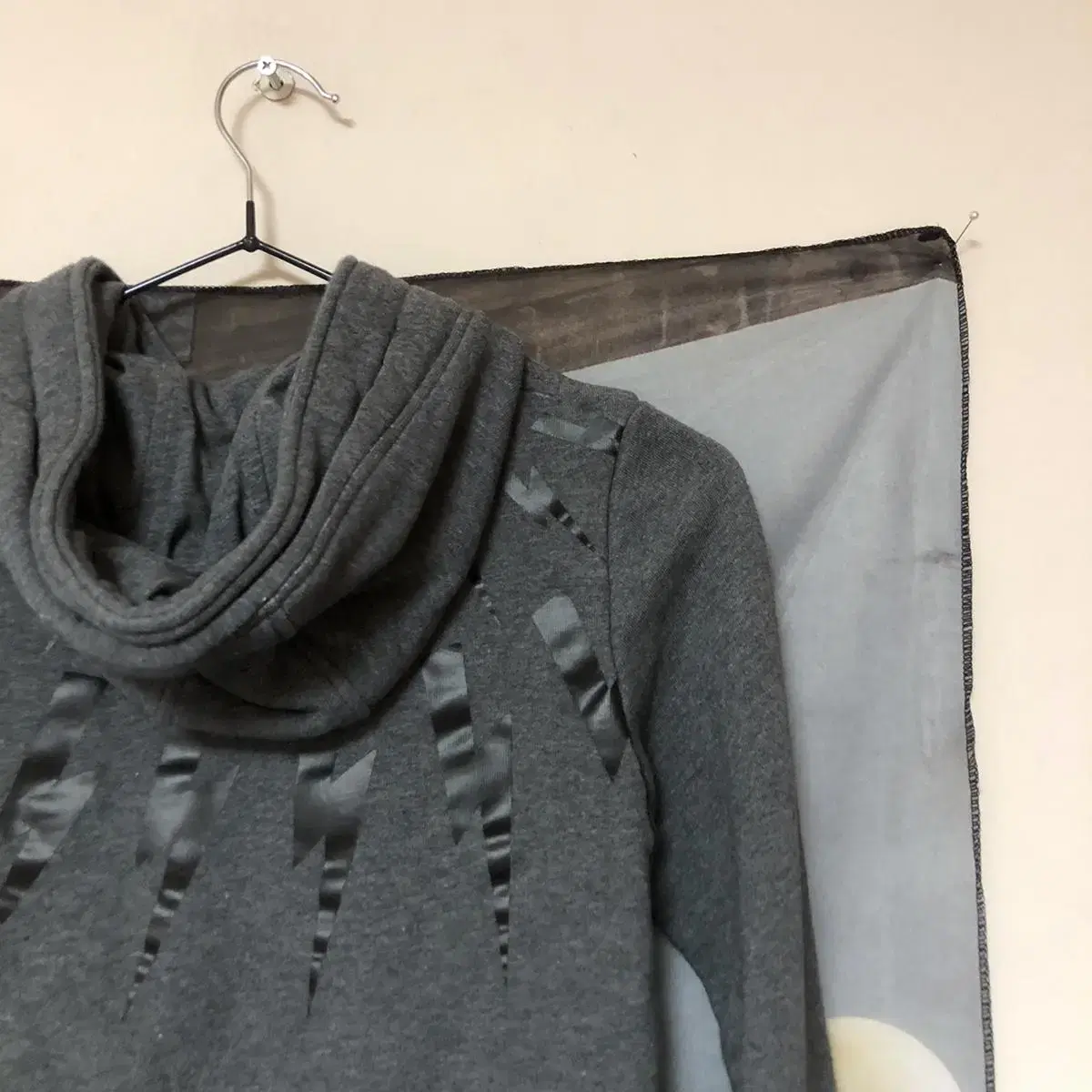 Vintage neil barrett charcoal hood t