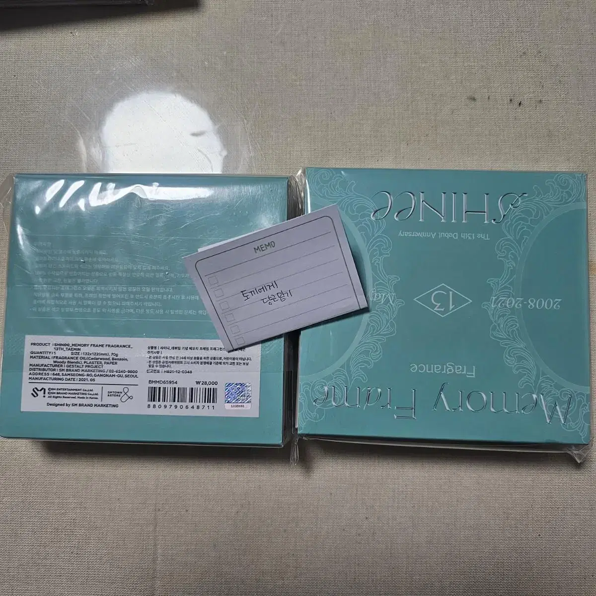 <일괄>SHINee 13th Anniversary Goods Set 2 - Memory Frame, Commemorative Ring, Matching Card -