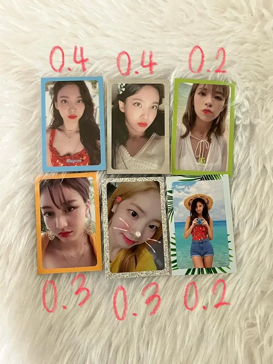 Twice Danna album photocard nayeon jeongyeon jihyo dahyun Tzuyu