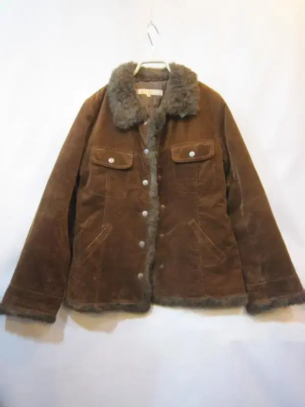 Japan imported MELOSE CLAIRE Melrose corduroy jin padded jacket camel color66