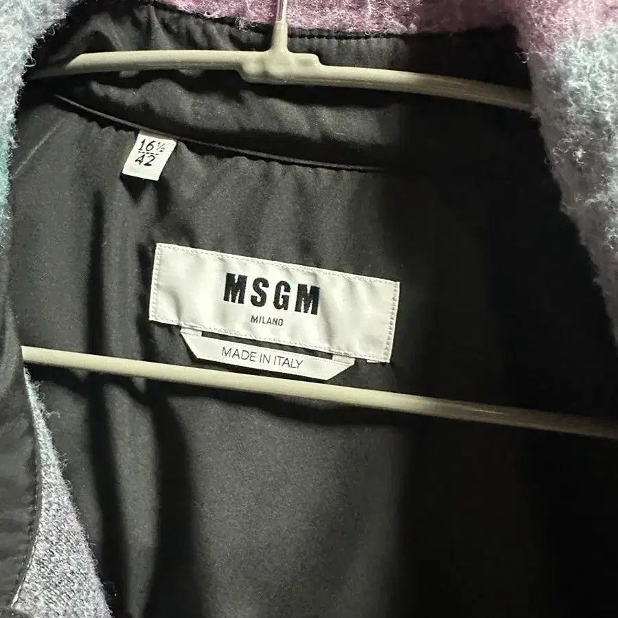 Msgm 플리스 이펙트 체크 셔츠 자켓 판매