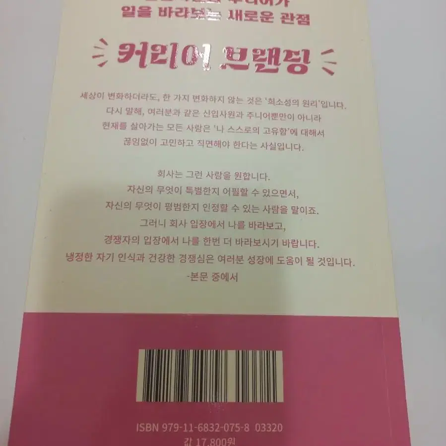 나의 첫 커리어 브랜딩 - 신입사원부터 주니어를 위한 친절한 성장 전략