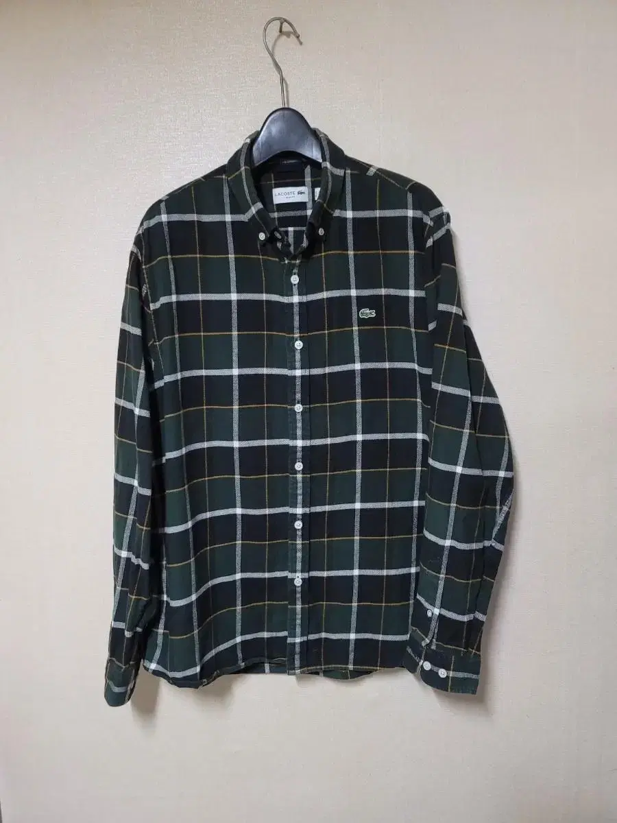 Lacoste Cotton and flannel check shirt