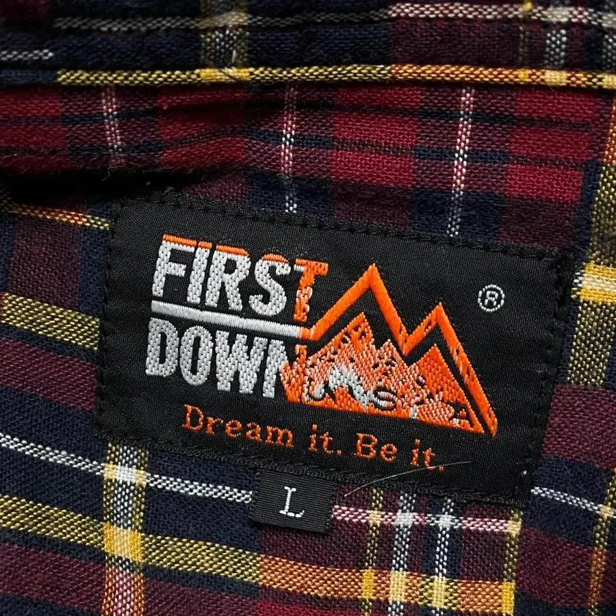 FIRST DOWN 빈티지 퍼스트다운 체크셔츠