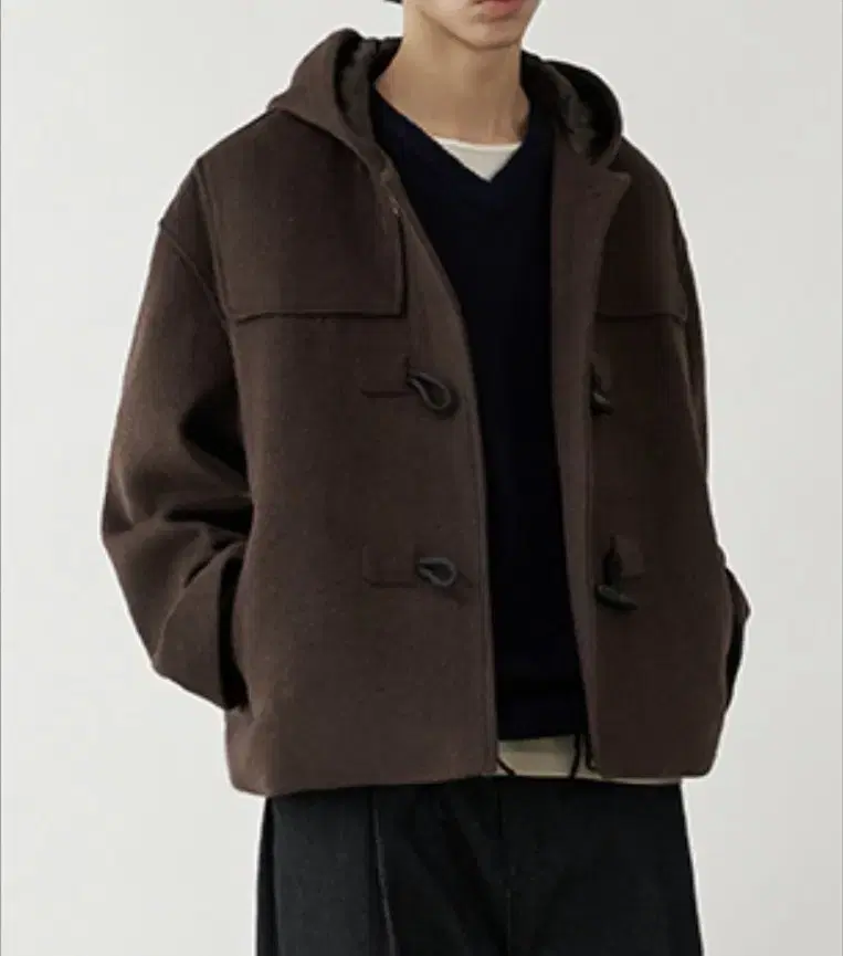 [EDITORIAL SHOP] Duffle wool blend short coat