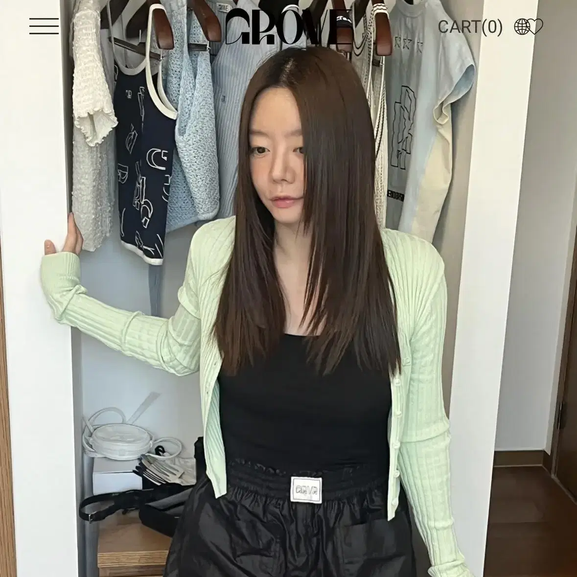 GROVE 그로브 22HSU NOTE CARDIGAN