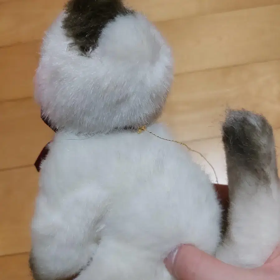 빈티지 샴 고양이 17cm 인형