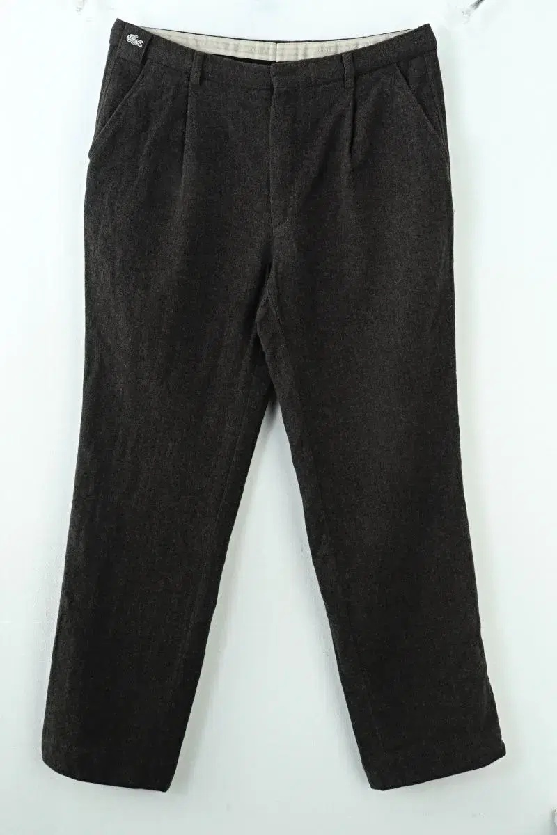 (XL) Lacoste Cotton Trousers Pants Wool Charcoal Américage Slacks-A86