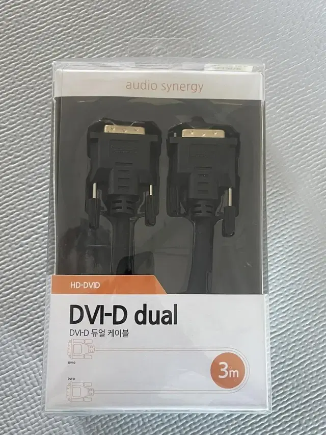 DVI-D 듀얼 케이블 3m 팝니다