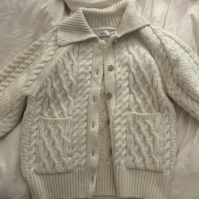 [DUNST]UNISEX FISHERMAN KNIT CARDIGAN XS