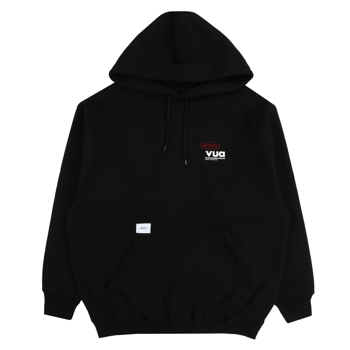 [International] WTAPS DOUBLE TAPS OBJ 01 Pullover Hoodie Black