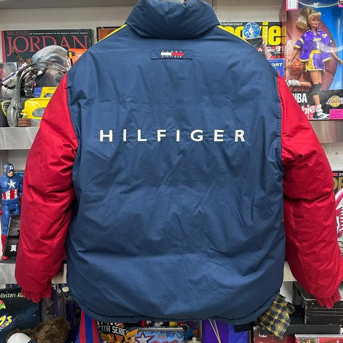 90s tommy hilfiger 타미힐피거 양면 다운 자켓