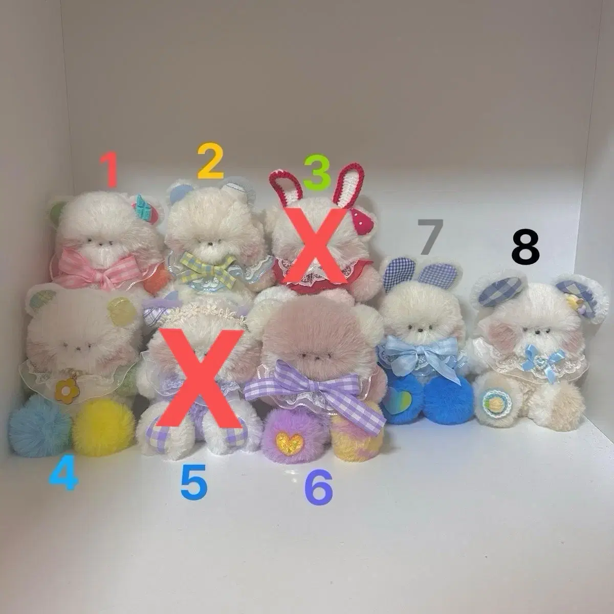 Sells Fluffy's Baby Sundolls, keyring Sundolls, regular Sundolls