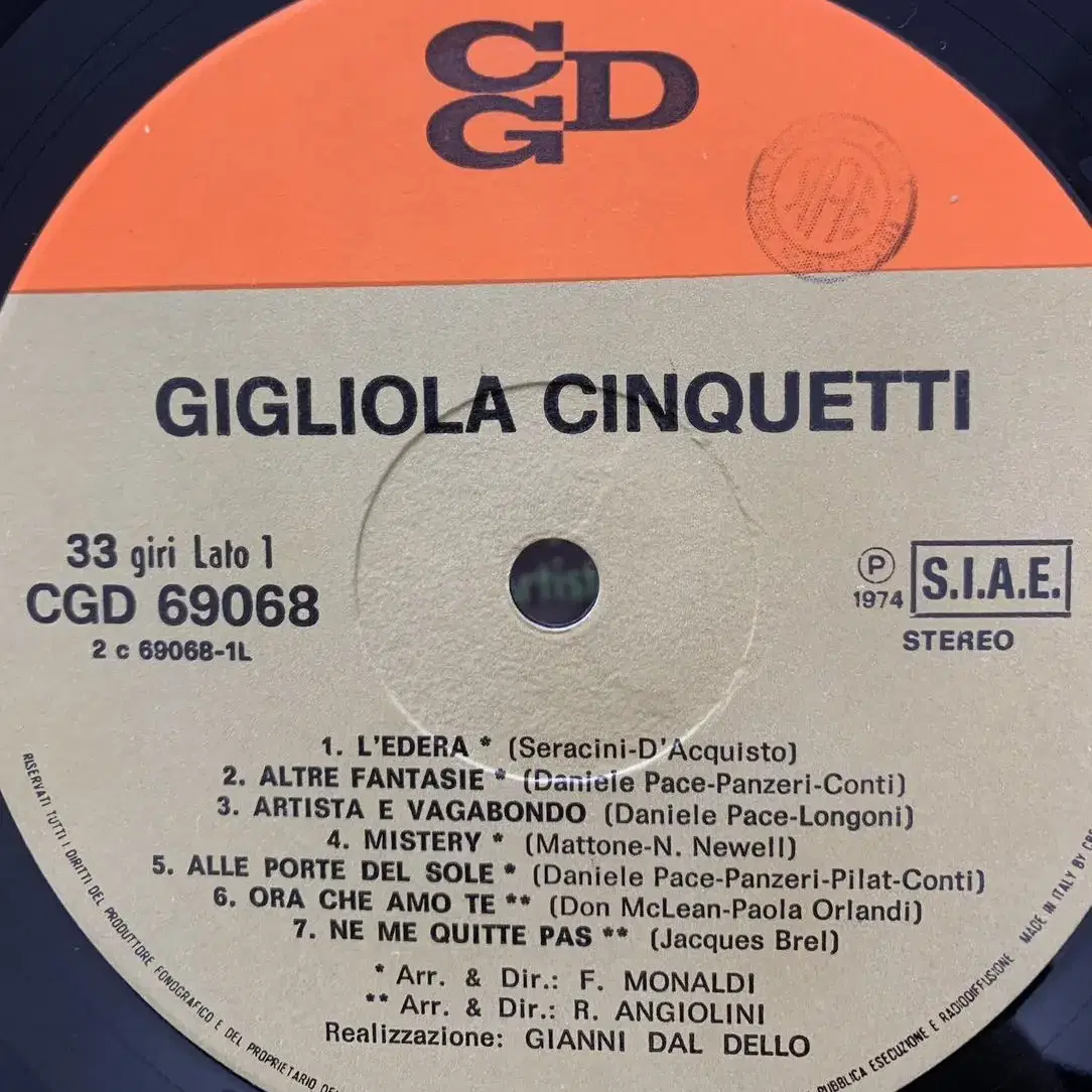 Gigliola Cinquetti LP