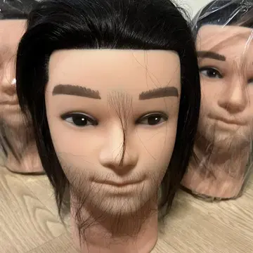 Male Mannequin Head with Makeup