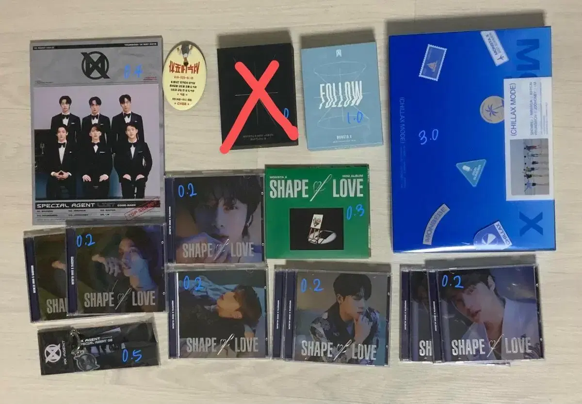 Monsta x Monac kit album photocard kihno Chillax seasons greetings Albums