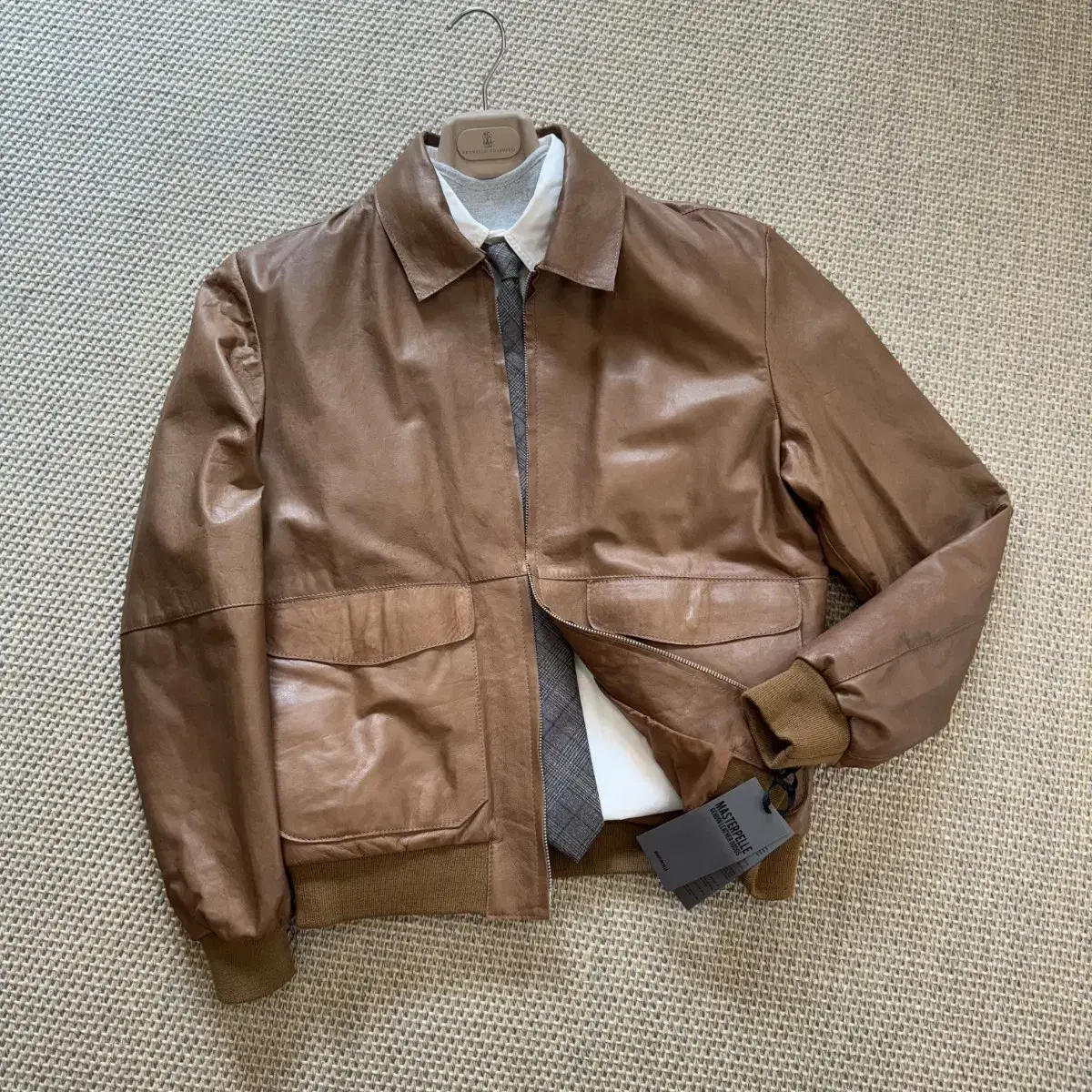 Masterpelle Italian top grain Bentley Napa leather jacket