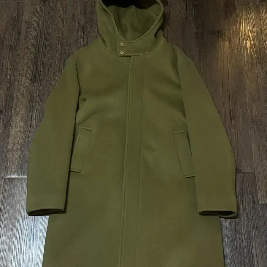 HOMLY 홈리 울 후디드 코트 wool hooded coat camel