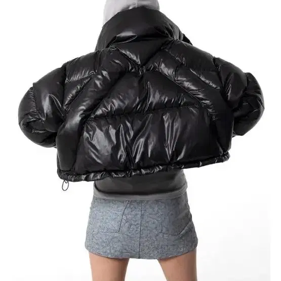 leey 크롭패딩(CROP PUFFER JACKET BLACK)