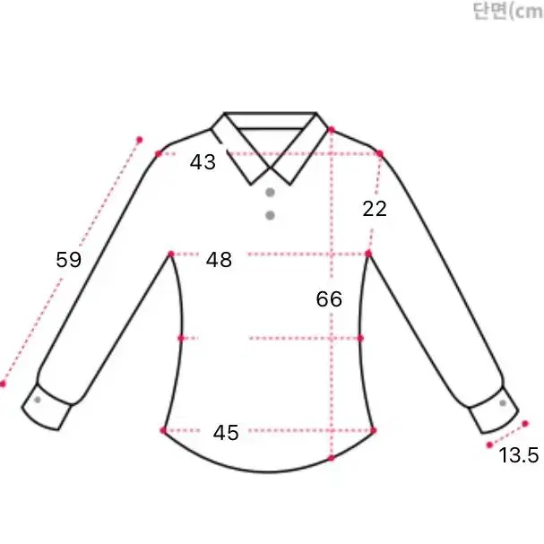 웨이브 카라 셔츠