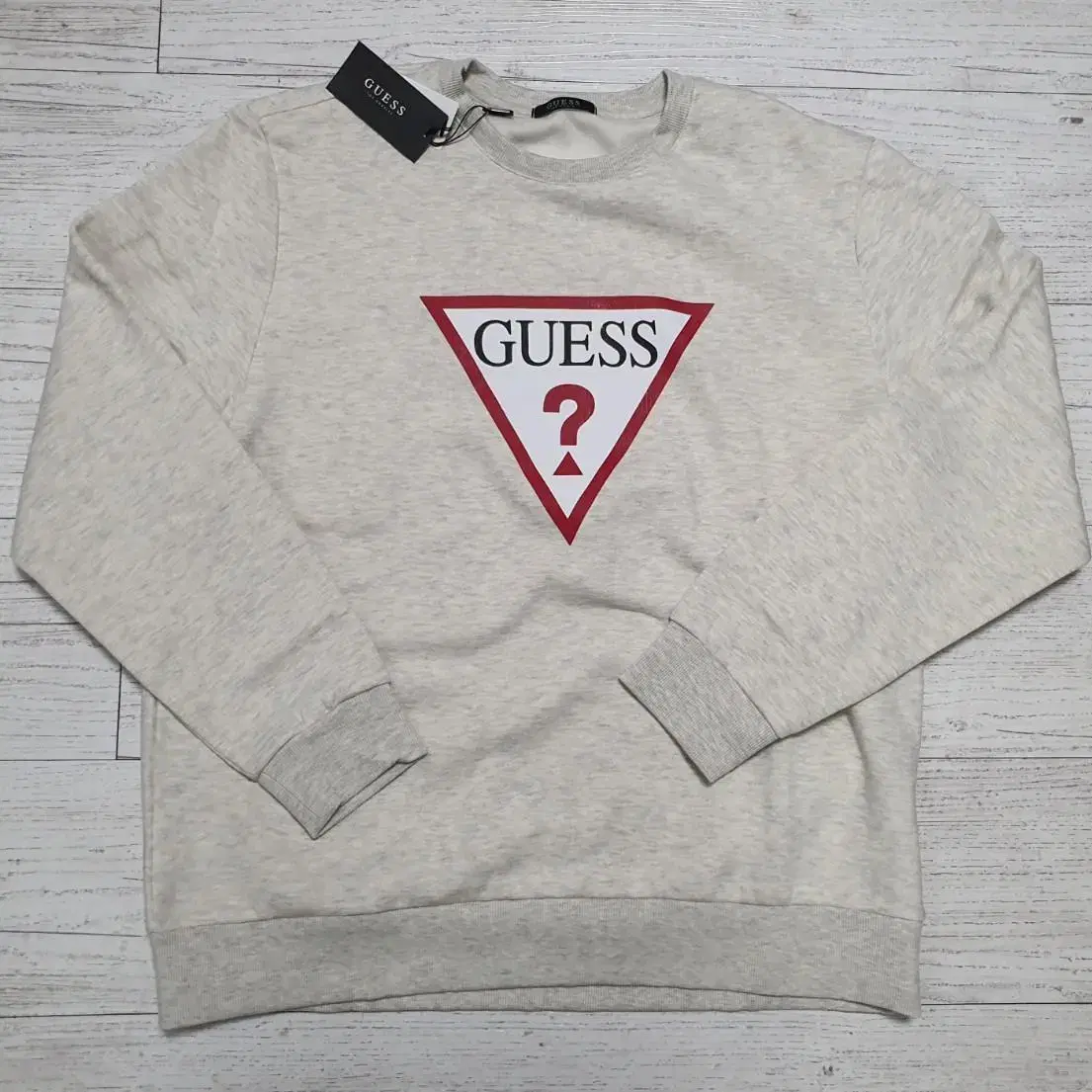 게스 GUESS 기모맨투맨티셔츠 110새상품 정품 무료배송 절충불가