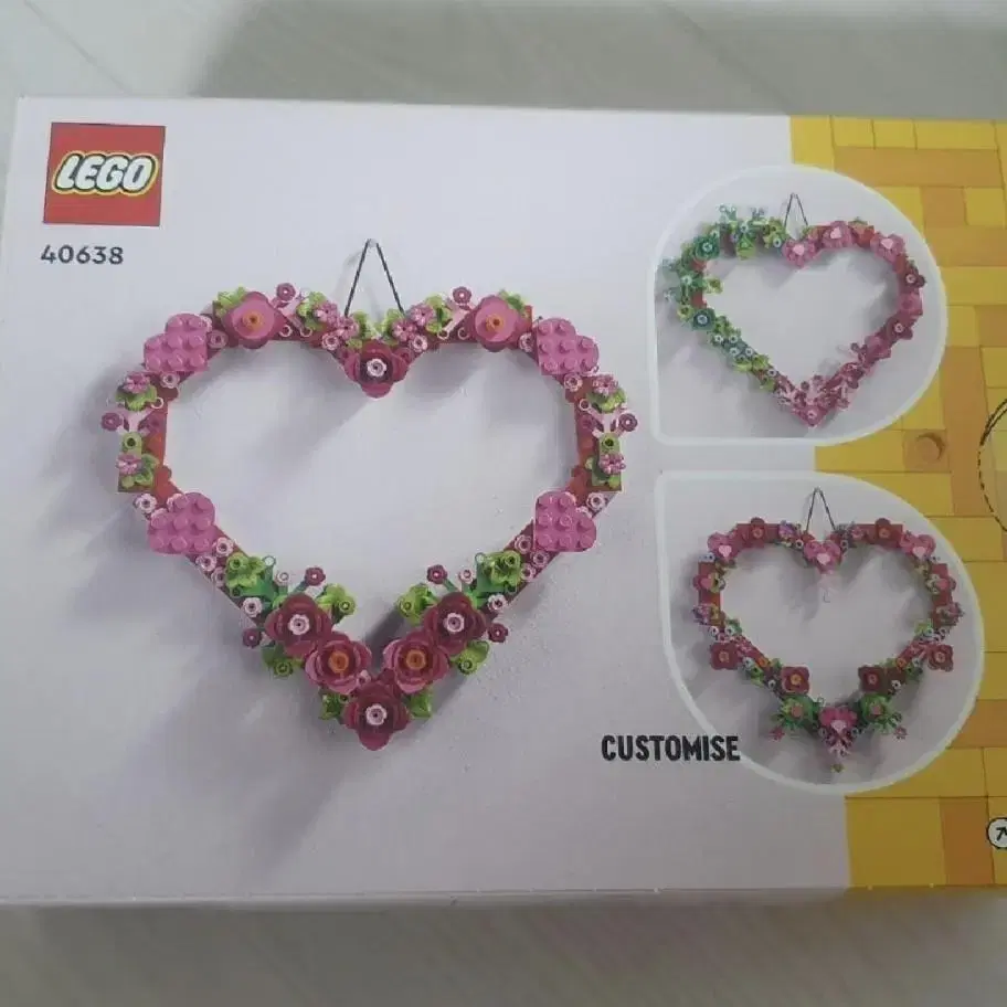 미개봉 레고 40638 LEGO 하트 장식품 화이트데이 선물  브릭 블록