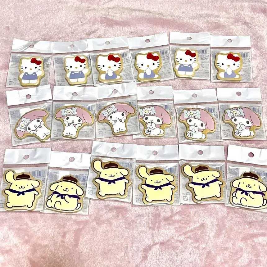 Classic Sanrio Magnets Set of 3 Kitty Mymelody Pompompurin