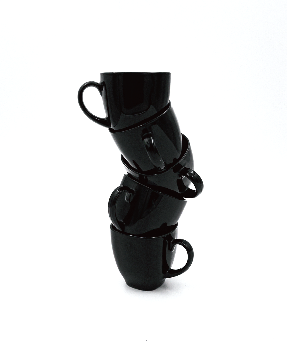 Arcoroc black ceramic cup 5set