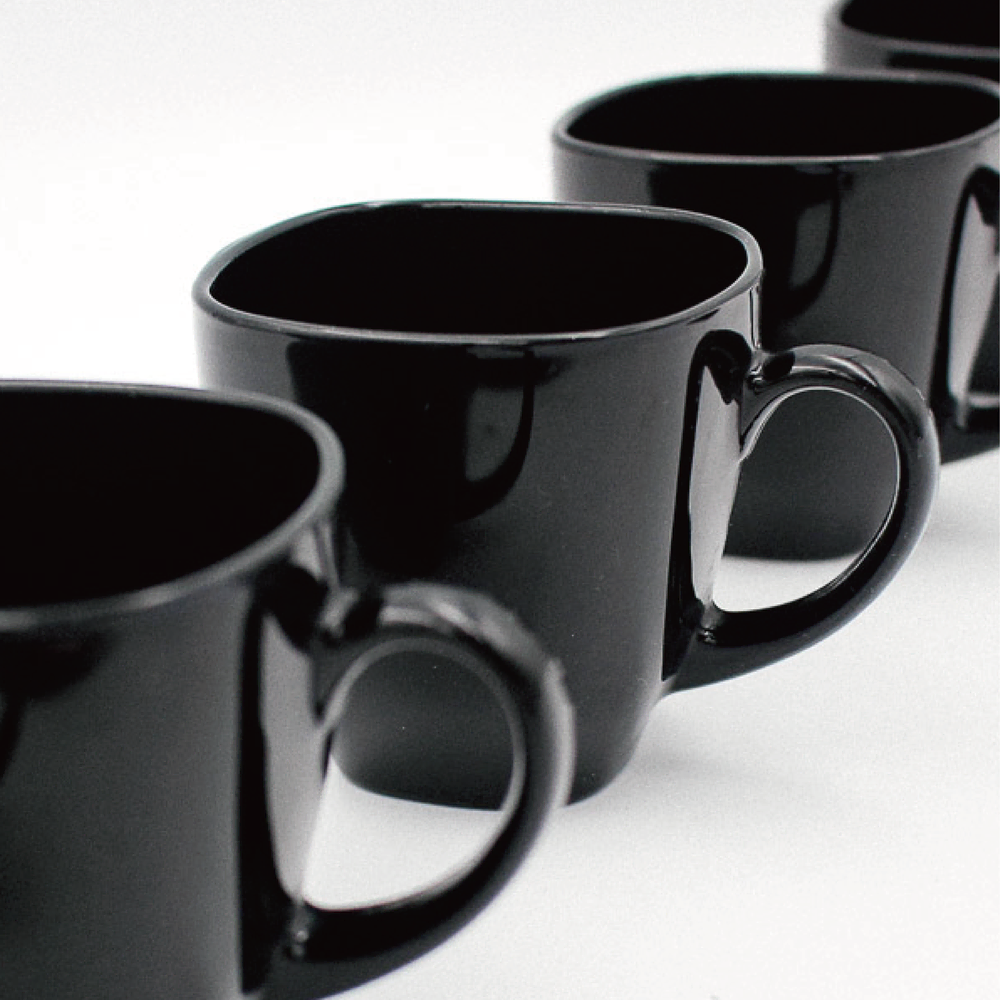 Arcoroc black ceramic cup 5set