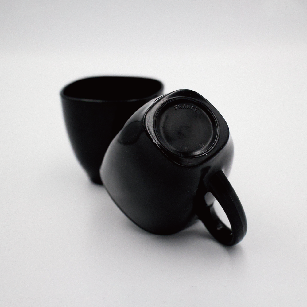 Arcoroc black ceramic cup 5set