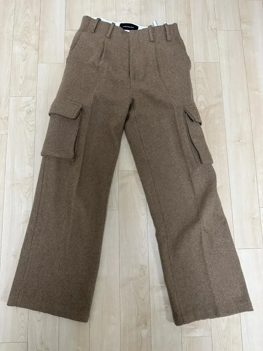 AndersonBelle Cargo Pocket Wool Wide Trouser APA259M