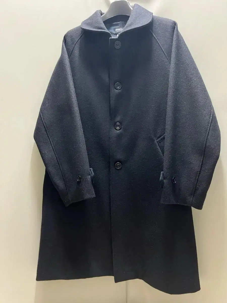 Apache Apache U Heavy Wool Melton Navy Coat Size L