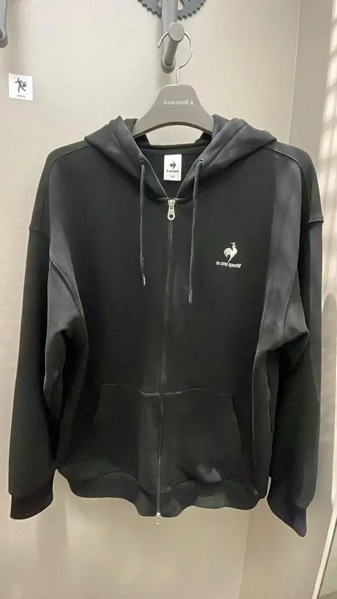 LeCoq Black Hooded Zipped Up Sale