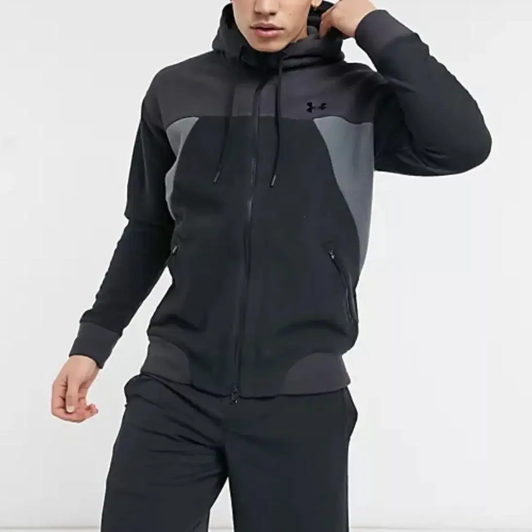 [ 2XL ] Underarmour 언더아머 배색 후리스 집업 자켓