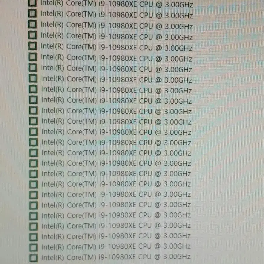 컴퓨터 본체  인텔 코어X i9-10980XE(직거래만 가능)
