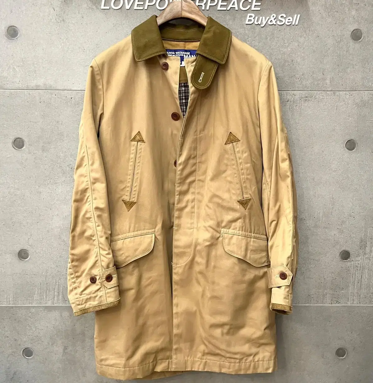 Jun Yawatanabe Leather Patch Safari Jacket WJ-C003-G010304Complete