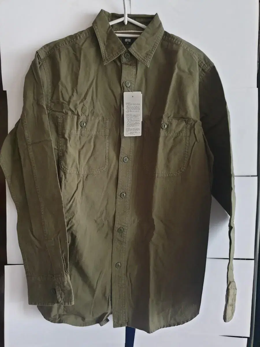 New Arrivals Uniqlo Military Work Shirt Khaki