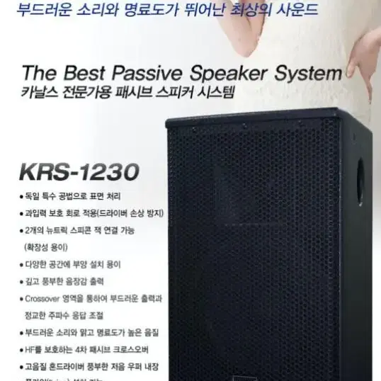 12인치 패시브스피커 600와트 KRS-1230 메인스피커