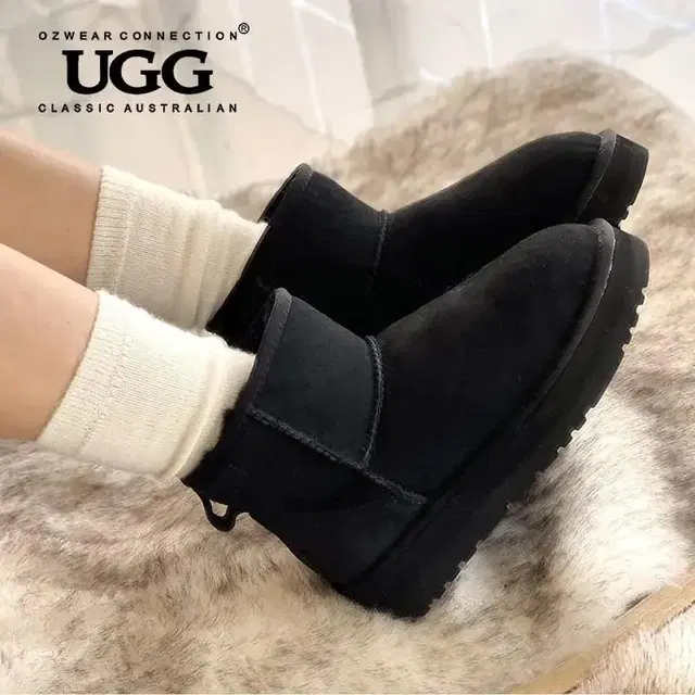 국내배송새상품]호주 오즈웨어 UGG 플랫폼 미니어그부츠 240,250